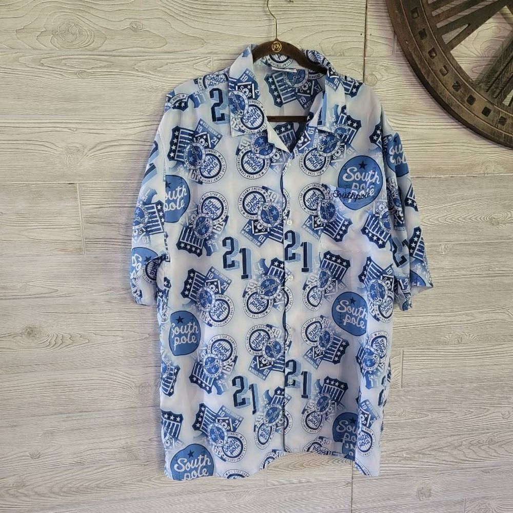 Southpole Vintage Button Down All Star SZ XL Mens Championship